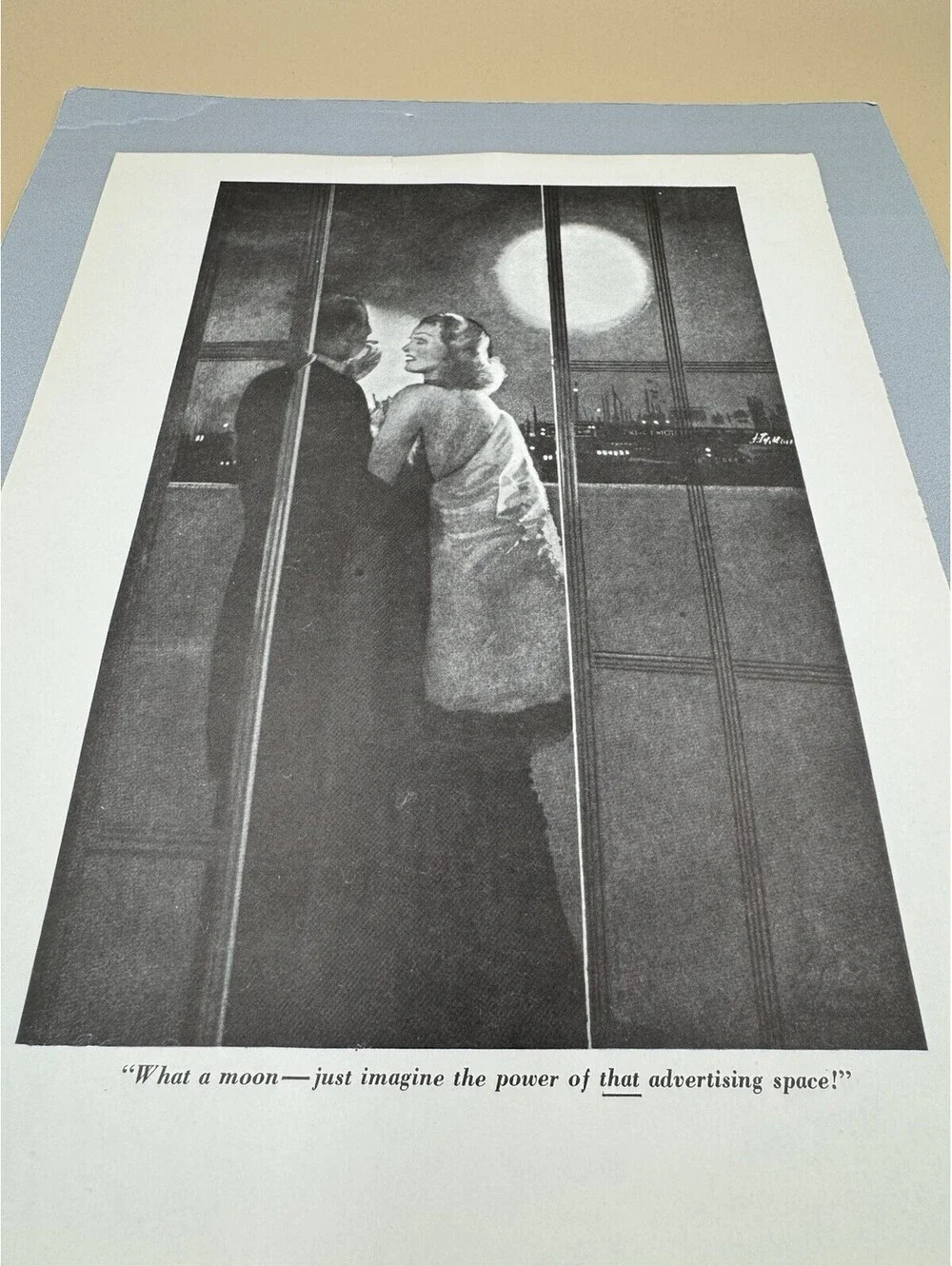E. Simms Campbell Esquire Cartoon Page 1930s Double Sided Vintage Art Marketing